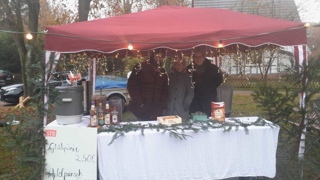 Wir waren dabei, SPD OV Eschede auf dem Weihnachtsmarkt in Eschede